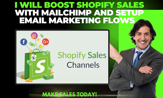 Gig Preview - Boost shopify sales with mailchimp and setup shopify email marketing flows