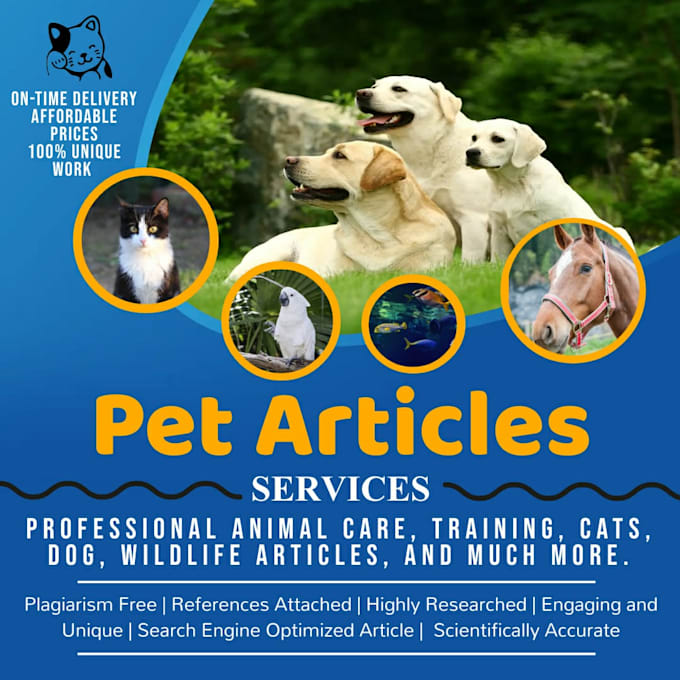 Bestseller - write seo optimized animal articles that engage and inform