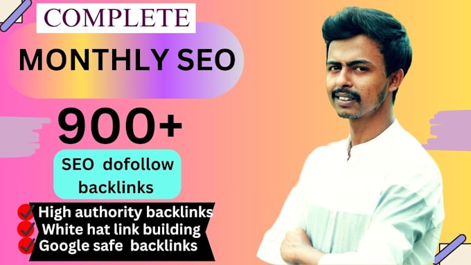 Gig Preview - Do monthly off page seo services using authority white hat dofollow backlink