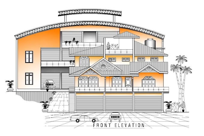 Gig Preview - Draw house plans, architectural drawings and autocad 2d , 3d