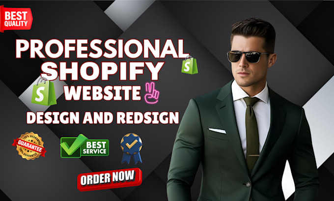 Gig Preview - Do shopify website design shopify redesign shopify dropshipping store