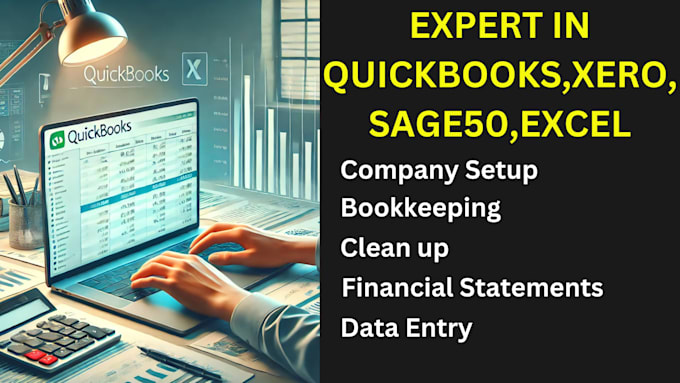 Gig Preview - Do bookkeeping in quickbooks,xero,sage50 and data entry in excel etc