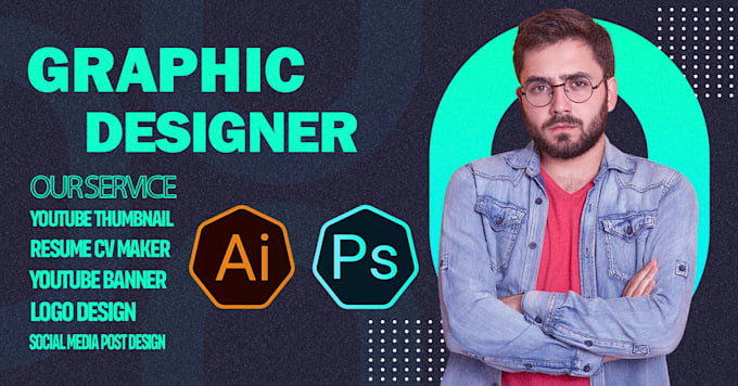 Gig Preview - Be your graphic designer in adobe illustrator, coreldraw