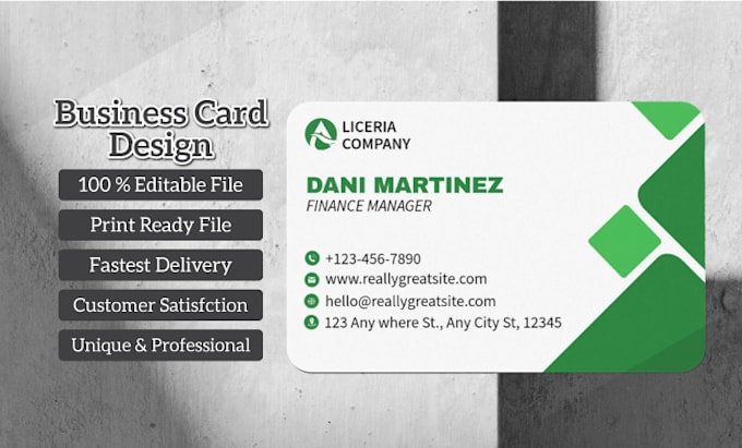 Gig Preview - Do attractive business card design for you