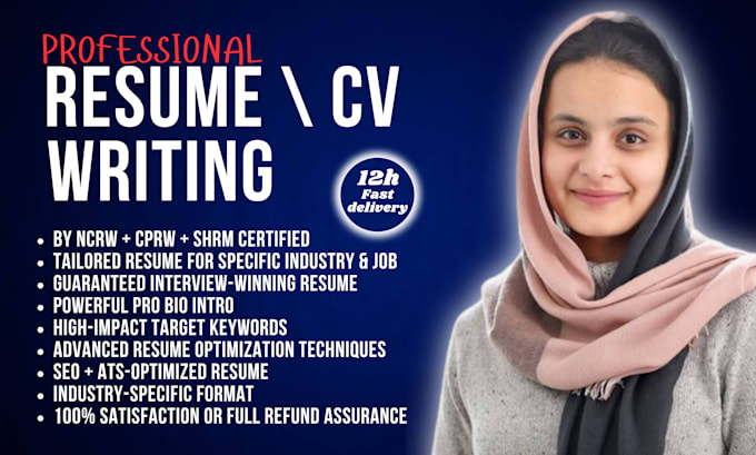 Gig Preview - Provide professional resume writing services