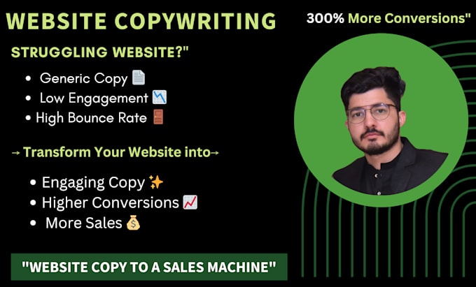 Gig Preview - Write captivating website copy as your expert copywriter