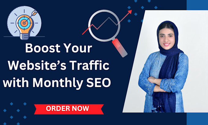 Gig Preview - Rank your complete website with organic monthly SEO services