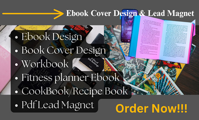 Gig Preview - Design pdf lead magnet, ebook design, ebook cover design, recipe book, workbooks