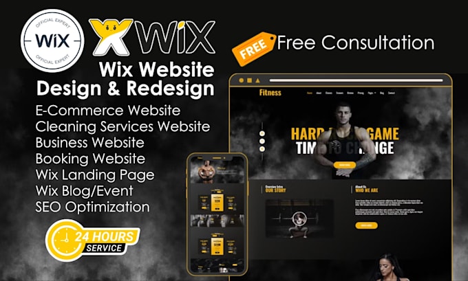 Bestseller - design wix website redesign wix website online store wix landing page wix studio