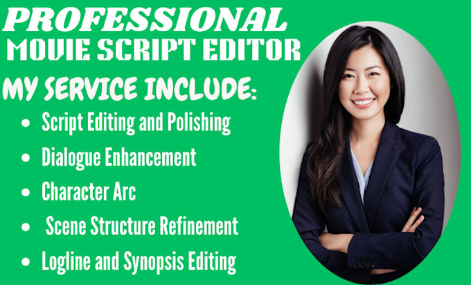 Bestseller - do screenwriting movie script editing polishing rewriting screenplay