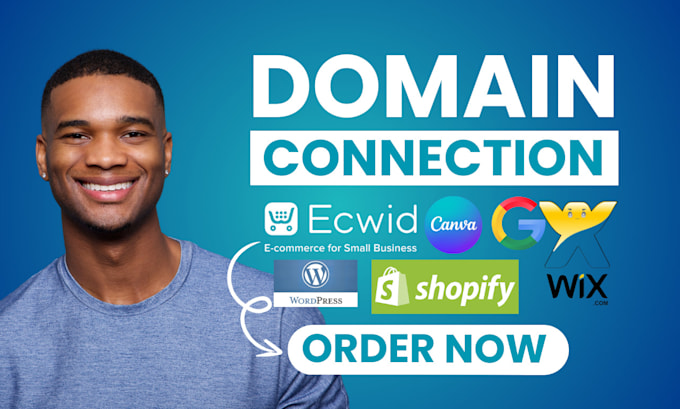 Gig Preview - Connect or transfer domain to shopify wix wordpress ecwid in 1 hr