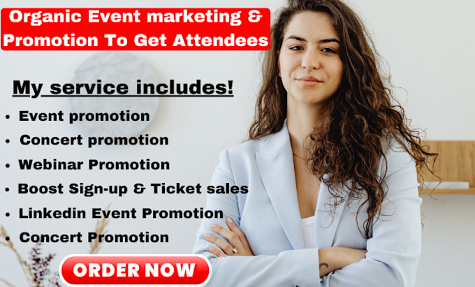 Bestseller - event promotion, mlm promotion, event setup ads, event marketing, ticket sales