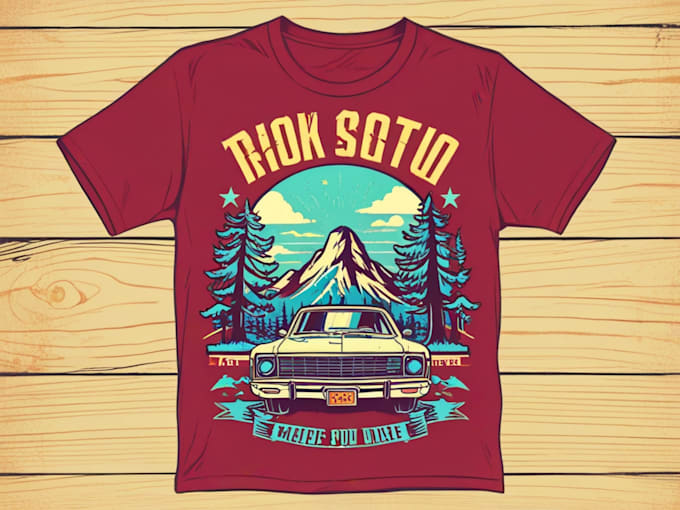 Bestseller - make tshirt retro design with woodcut style illustration