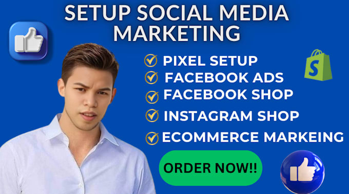 Gig Preview - Setup facebook instagram shop or fix meta ad pixel for shopify ecommerce website