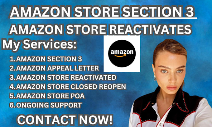 Gig Preview - Reactivates amazon section 3 that suspended with appeal letter poa and follow up