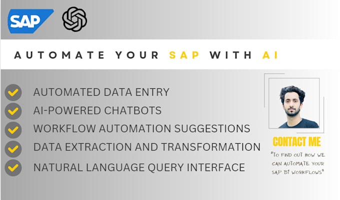 Gig Preview - Integrate ai solutions into your sap systems