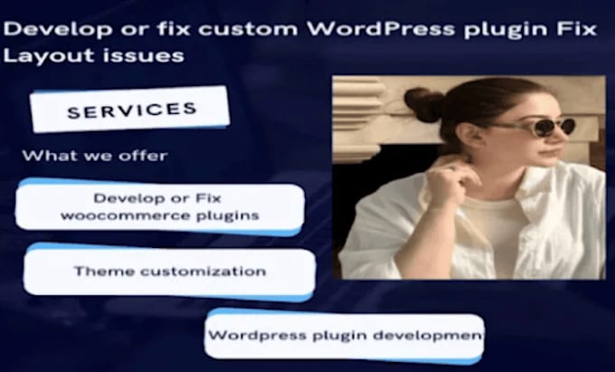 Gig Preview - Develop or fix wordpress plugin or woocommerce plugin