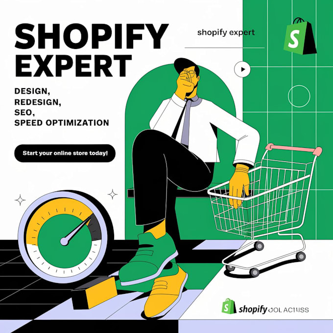 Gig Preview - Expert shopify store develop, design, speed, SEO and troubleshooting bug fixing