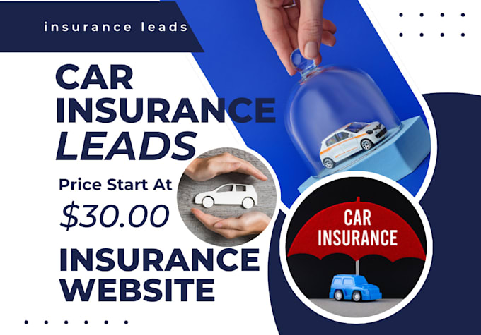 Gig Preview - Generate verified car insurance leads, insurance leads, car insurance website