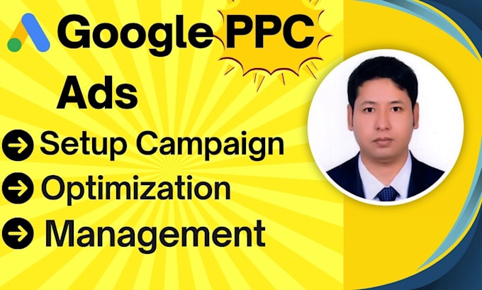 Gig Preview - Setup google ads adwords PPC campaign, search ads optimization and management