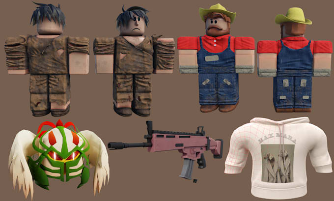 Gig Preview - Create 3d roblox ugc model roblox clothing roblox map roblox 3d model low poly