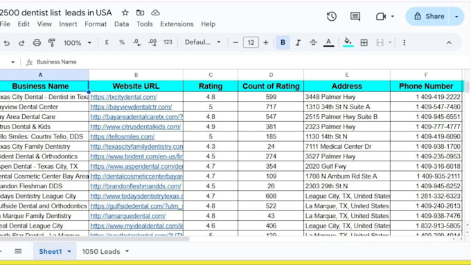 Gig Preview - L do b2b leads, google map scraping, lead generation