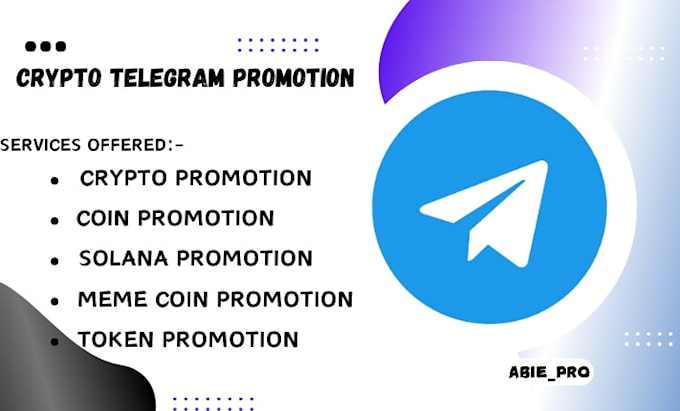 Gig Preview - Do telegram promotion, solana token pump, website, memecoin, crypto, x marketing