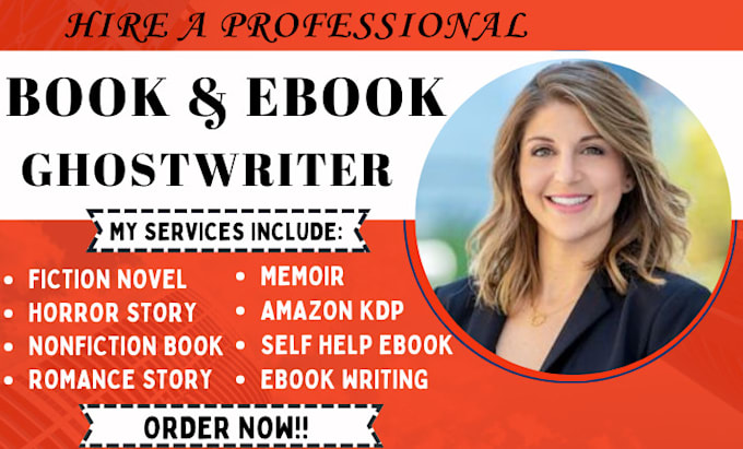 Gig Preview - Be your ebook ghostwriter, fiction novel, self help ebook writer, children book