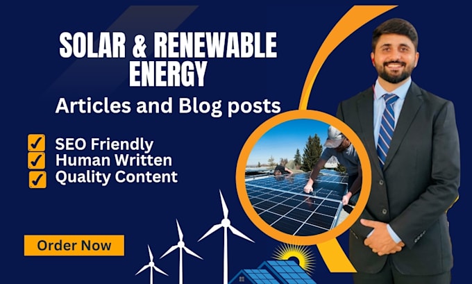 Gig Preview - Write solar and renewable energy articles an blog post