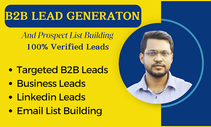 Gig Preview - Generate targeted b2b leads for your business