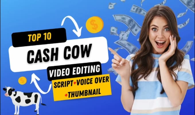 Gig Preview - Create top 10 cash cow automation faceless videos and youtube automation channel