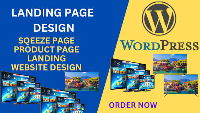 Gig Preview - Build wordpress landing page design, squeeze page, sales page