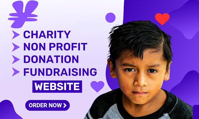 Gig Preview - Build charity, donation, non profit, ngo, fundraising, crowdfunding website