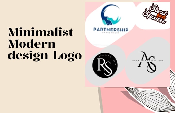 Gig Preview - Design any type of modern minimalist logo for you