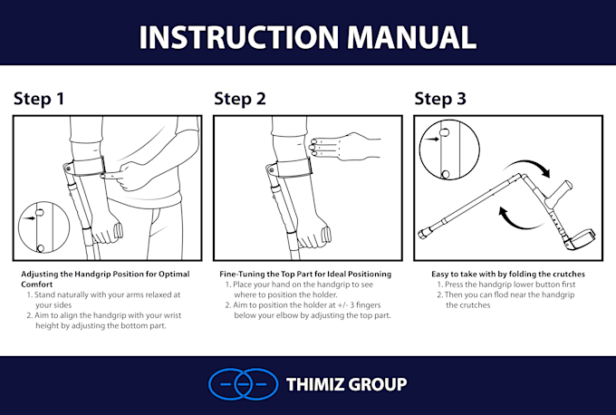 Gig Preview - Draw step by step illustrations, instruction manual for your product