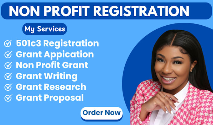 Gig Preview - Complete grant research and proposal writing, 501c3 nonprofit registration