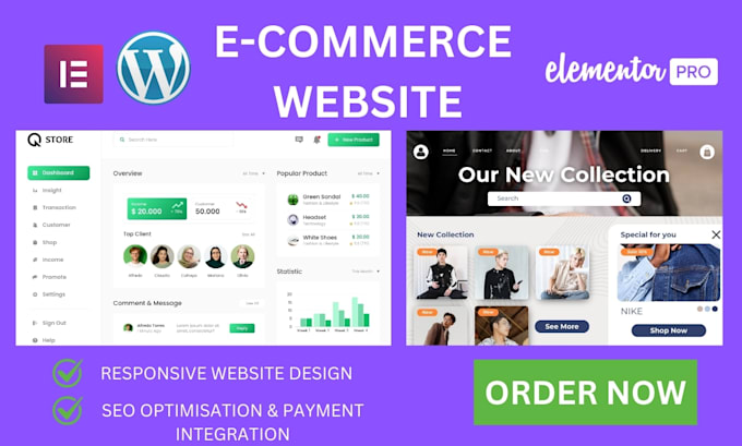 Bestseller - create ecommerce website with wordpress woocommerce