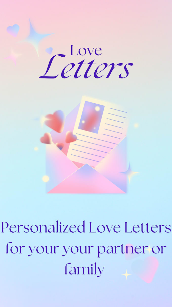 Gig Preview - Write a personalized love letter