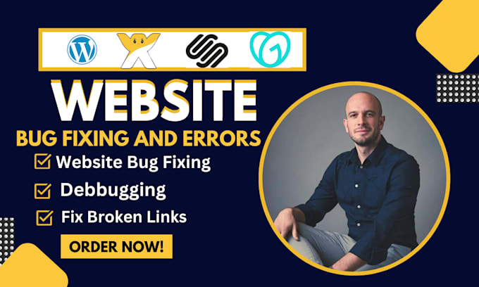 Gig Preview - Fix website bugs and website errors with professional debugging service