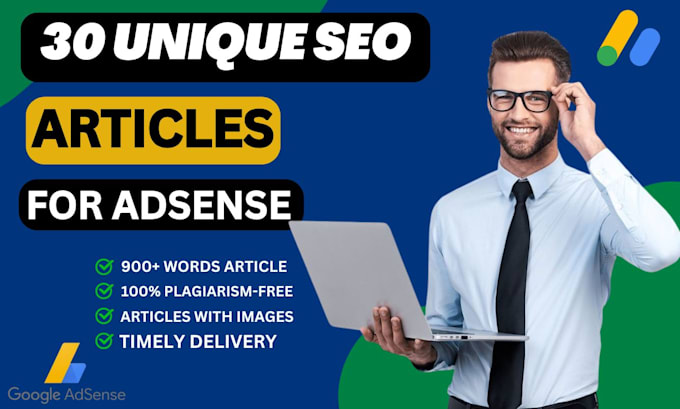 Gig Preview - Write SEO optimized unique articles for adsense approval