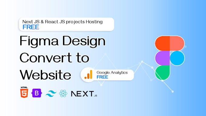 Gig Preview - Convert figma to HTML website with free google analytics