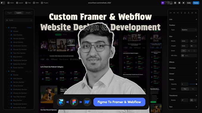 Bestseller - provide webflow and framer website design and development