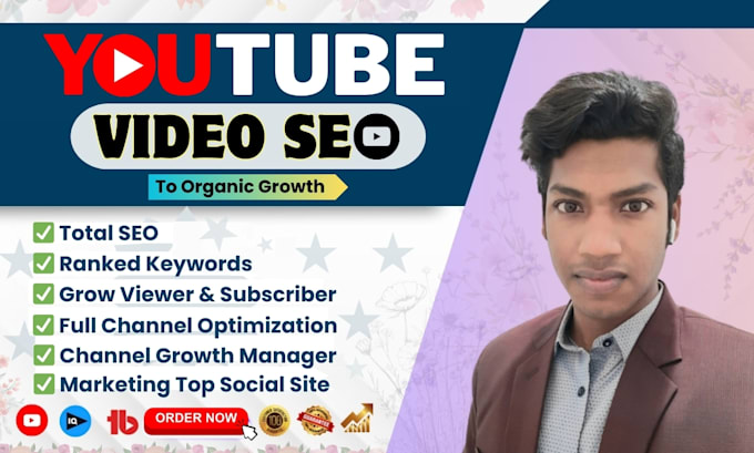 Gig Preview - Be video optimization and youtube video SEO expert for videó ranking