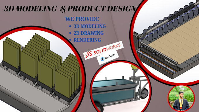 Gig Preview - Do cad design and rendering using solidworks and keyshot