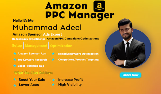 Gig Preview - Optimize your amazon PPC campaigns advertising