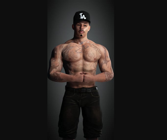 Bestseller - humanphoto to 3d,ue5 game character, cosplay model, texture, 3d tattoo character