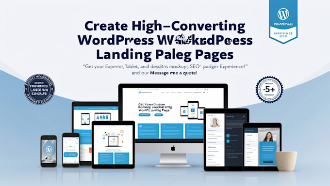 Gig Preview - Professional wordpress landing page design high converting and mobile friendly