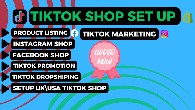 Gig Preview - Create tiktok shop dropshipping, instagram shop, tiktok shop ads, facebook shop