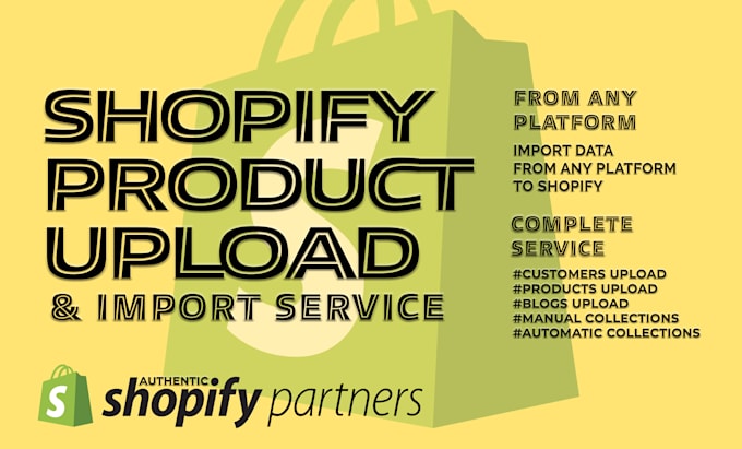 Gig Preview - Provide shopify product upload and listing services