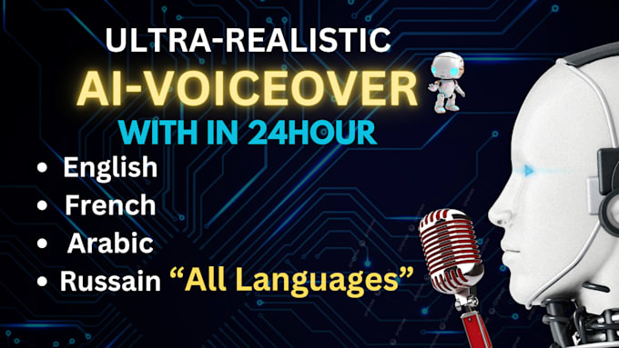 Gig Preview - Do human like text to speech ai voice overs for all languages